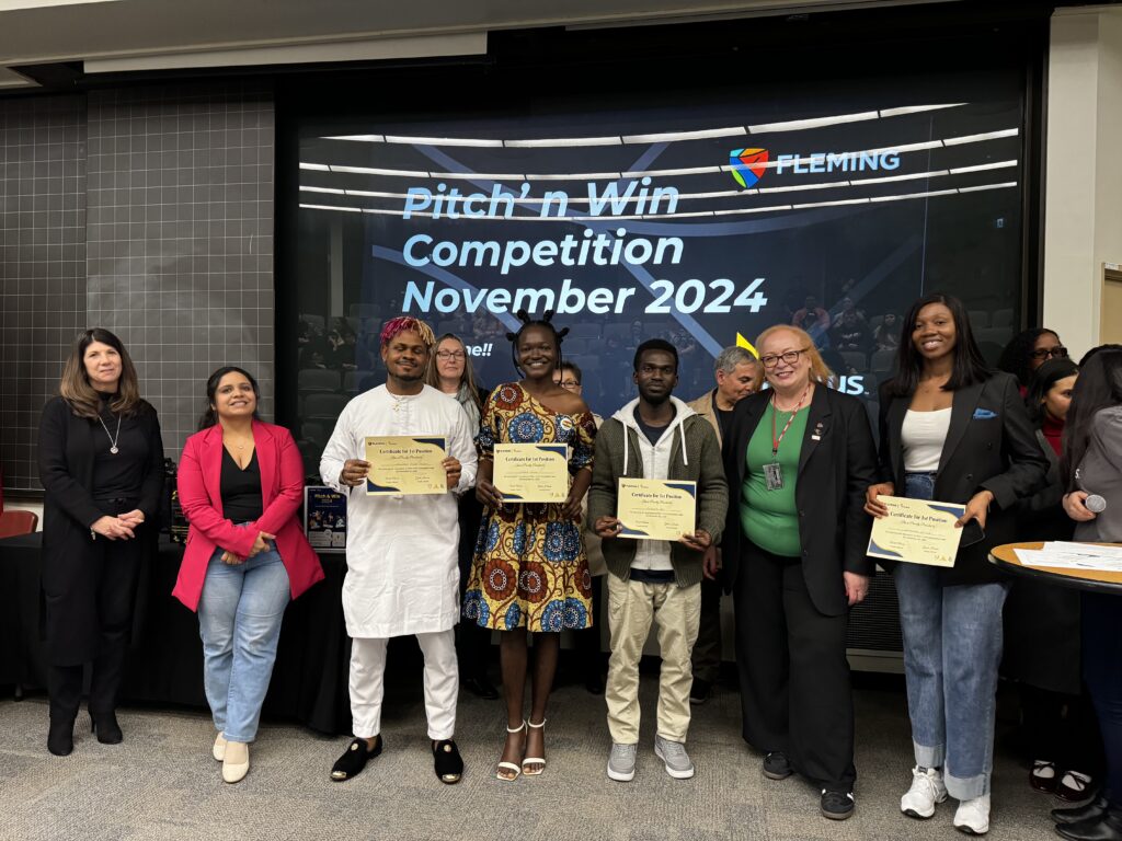 Pitch 'n Win 2024 Upcycle Post Secondary School Category Winner
