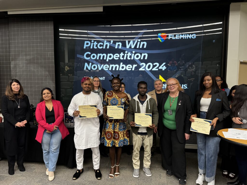 Pitch 'n Win 2024 Upcycle Post Secondary School Category Winner